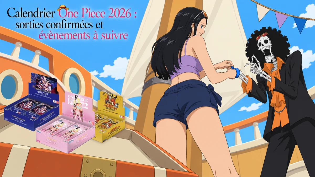 Couverture illustrée : Calendrier One Piece 2026 : sorties confirmées et évènements à suivre.